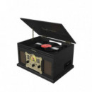 Prixton Tocadiscos Century con CD, USB, Radio Y Casete.