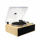 Prixton Tocadiscos Symphony con Sonido Estereo y Cámara Acústica