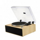 Prixton Tocadiscos Symphony con Sonido Estereo y Cámara Acústica