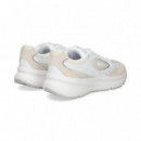 ZAPATILLA MALLA/ANTE BLANCO