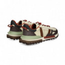 ZAPATILLA RUNNING NAILON/ANTE MULTI BEIG