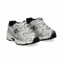 Deportivo Malla+metallic Blanco Plata  NEW BALANCE