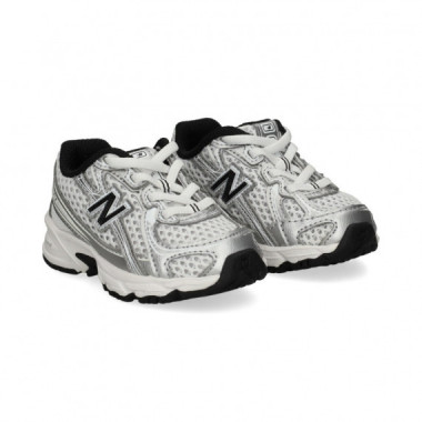Deportivo Malla+metallic Blanco Plata  NEW BALANCE