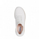 Skechers Zapatillas Bobs Squad Chaos Blancas 117497-WTGD