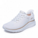 Skechers Zapatillas Bobs Squad Chaos Blancas 117497-WTGD