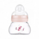 Biberon Cristal Mam Feel Good 90ML +0M Rosa  MAM BABY