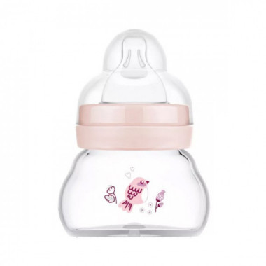 Biberon Cristal Mam Feel Good 90ML +0M Rosa  MAM BABY