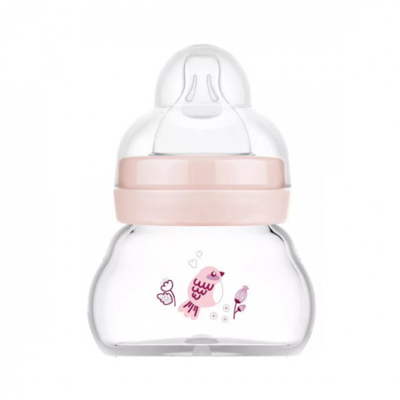 Biberon Cristal Mam Feel Good 90ML +0M Rosa  MAM BABY