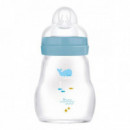 Biberon Cristal Mam Feel Good +0M 170ML Azul  MAM BABY