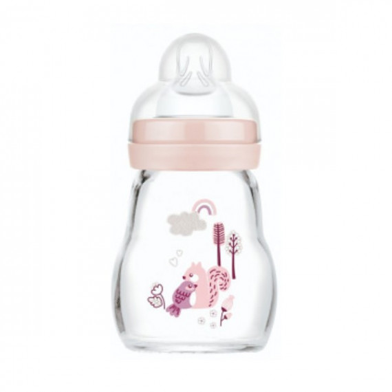 Biberon Cristal Mam Feel Good 170ML +0M Rosa  MAM BABY