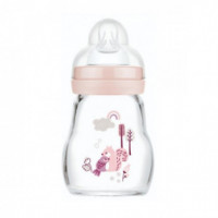 Biberon Cristal Mam Feel Good 170ML +0M Rosa  MAM BABY
