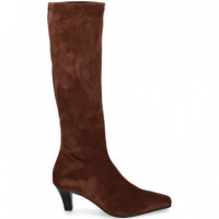 Bota Alta Tacon Eco ante Marron  MISS ELASTIC