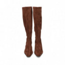 Bota Alta Tacon Eco ante Marron  MISS ELASTIC