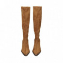 Bota Tacon Puntera  Eco ante Marron  MISS ELASTIC