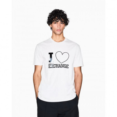 Camiseta ARMANI EXCHANGE Coraz&oacute;n Color Piedra