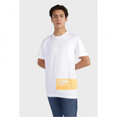 Camiseta Calvin Klen Logo Naranja  CALVIN KLEIN
