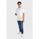 Camiseta Calvin Klen Logo Naranja  CALVIN KLEIN