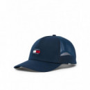 Tjm Heritage Trucker Cap Regency Blue  TOMMY HILFIGER