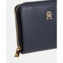 Th Icon Med Za Flap Space Blue  TOMMY HILFIGER
