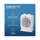 DAEWOO Calefactor de Aire 2000W DW9517 Funcion Ventilador,Oscilante,Termostato Regulable