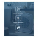 DAEWOO Calefactor de Aire 2000W DW9517 Funcion Ventilador,Oscilante,Termostato Regulable