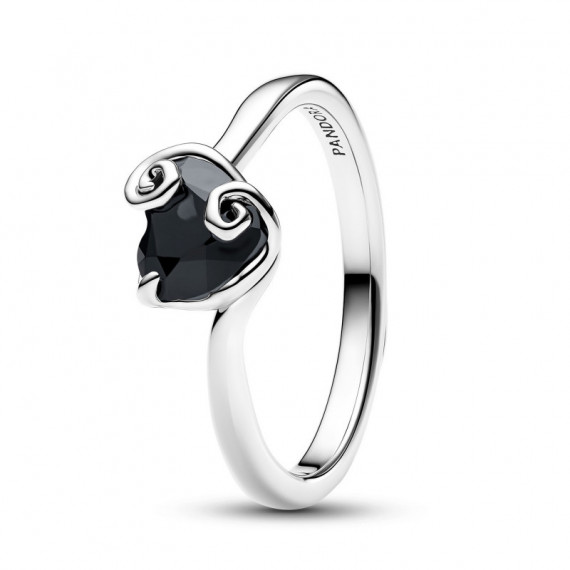 PANDORA Anillo Corazón Negro Jack de Pesadilla Antes de Navidad de Disney 194733C01