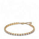 PANDORA Pulsera de Tenis con Recubrimiento en Oro 565081C01