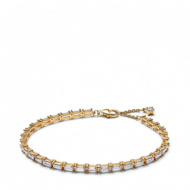 PANDORA Pulsera de Tenis con Recubrimiento en Oro 565081C01