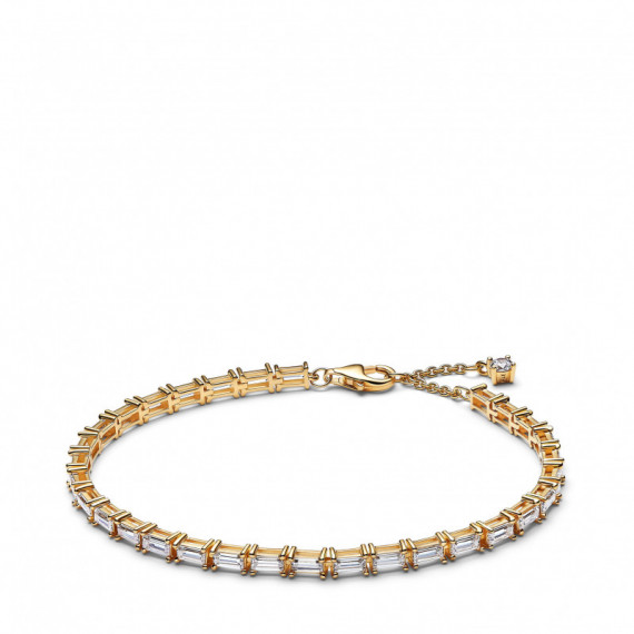 PANDORA Pulsera de Tenis con Recubrimiento en Oro 565081C01