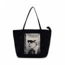 Bolso estilo tote con estampado