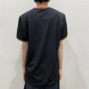 Camiseta Fred Perry Negra ribete colores