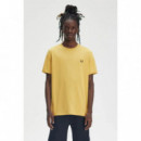 Camiseta Fred Perry Ringer Amarilla