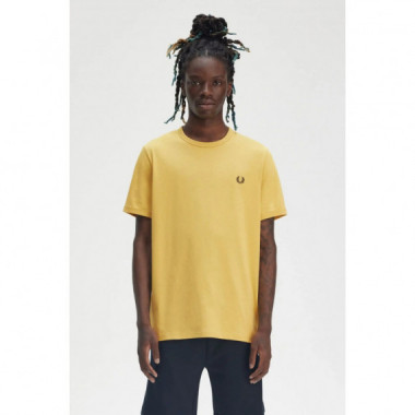 Camiseta Fred Perry Ringer Amarilla