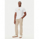 Camiseta Calvin Klein Logo Multicolor