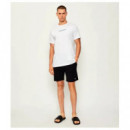 Camiseta Calvin Klein Blanca Logo Verde
