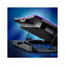 NGS Base Refrigeradora Para Portatil 15.6"HERO STAND ,Con Soporte Para Movil y Luz led
