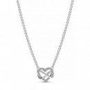 Collar Corazón Infinito Brillante 392666C01