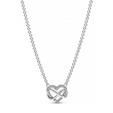 Collar Coraz&oacute;n Infinito Brillante 392666C01