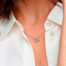 Collar Corazón Infinito Brillante 392666C01