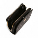 Cartera Hilfiger Icon en bajo relieve con solapa y cremallera