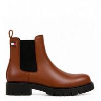 Botines Chelsea de piel con tacos