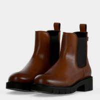 Botines Chelsea de piel con tacos