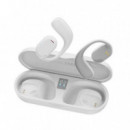 Auriculares TWS XO X25 Conducción de Aire con Pantalla Digital Blancos