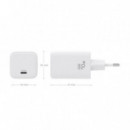 Cargador AISENS GaN 70W 1xUSB-C PD3.2 QC4.0 Blanco (ASCH-70W1P088-W)