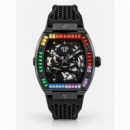 Reloj The Skeleton Rainbow con pedrería de Philipp Plein