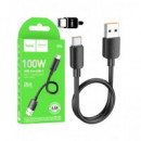 HOCO Cable Datos Tipo C a USB a 100W X96 25CMS Negro