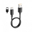 HOCO Cable Datos Tipo C a USB a 100W X96 25CMS Negro