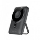 DEVIA Bateria Externa Portatil 10000MAH Magnetica 22.5W con Soporte Gris J08