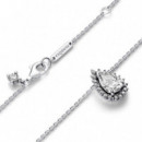 PANDORA Collar Halo Brillante Corte Pera 392832C01-45