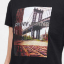 Camiseta con estampado fotográfico
